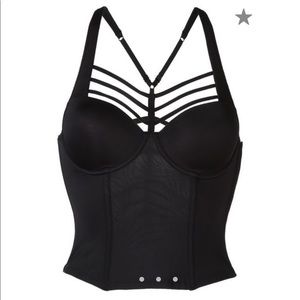MARLIES DEKKERS STRING BALCONY BLACK CORSET  34D